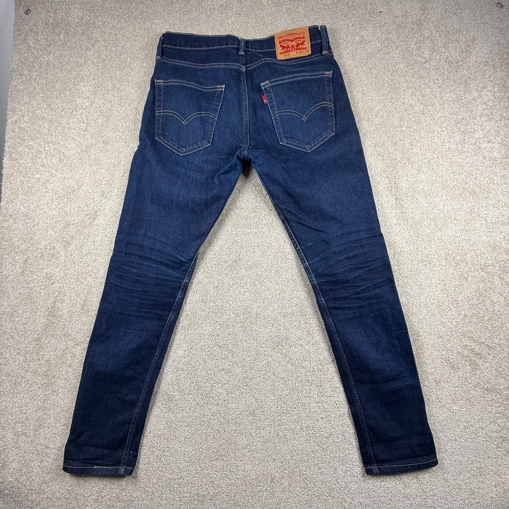 Levis 512 Slim Taper Fit Jeans Mens 31x32 Dark Wash Indigo Denim Pants